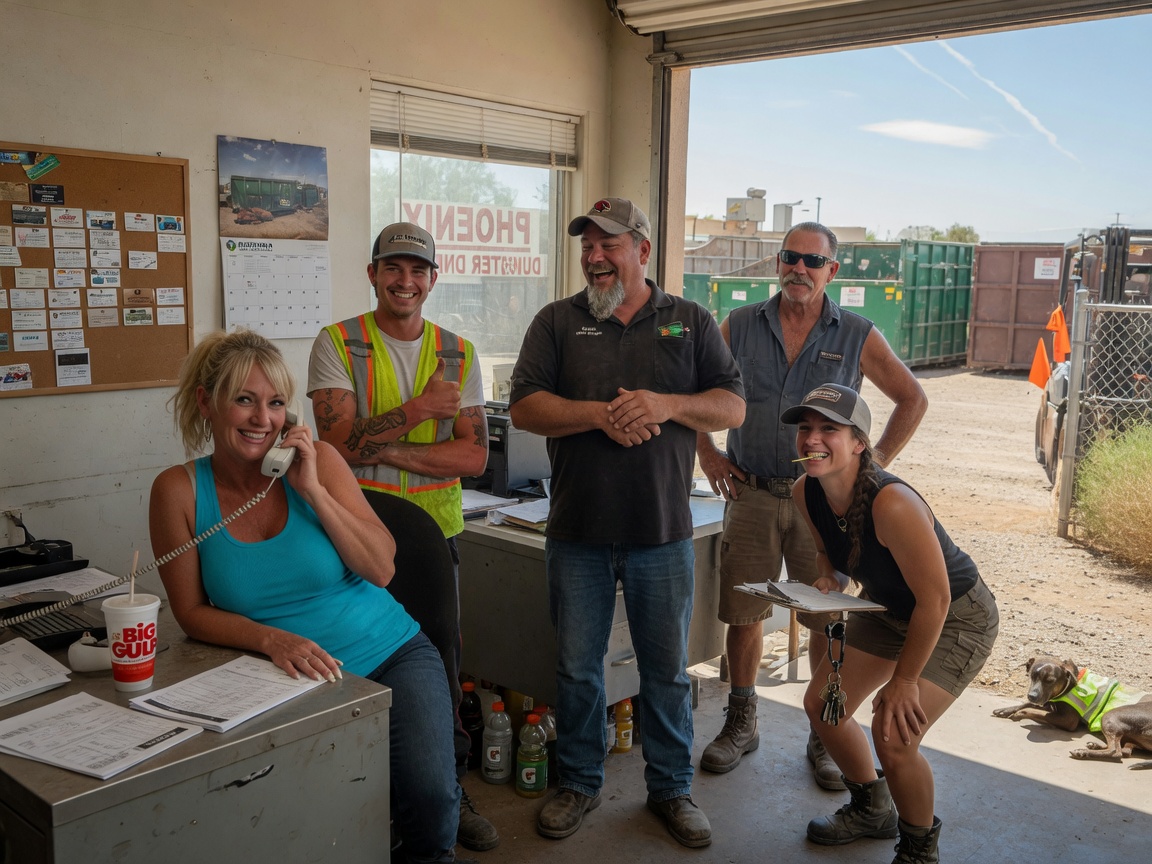 Phoenix Dumpster Rental pros team