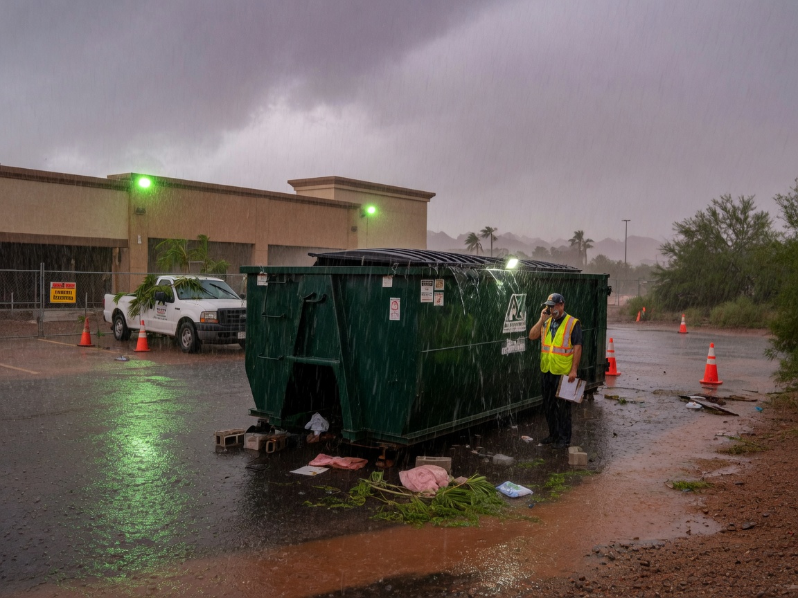Managing Dumpster Rentals During Phoenix Monsoon Season